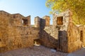 Enormous ancient walls of Rhodes town - Greece