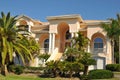 Enormous neo mediterranean home Royalty Free Stock Photo