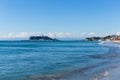 Enoshima Beach in Kamakura City of Japan Royalty Free Stock Photo