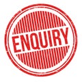 Enquiry grunge rubber stamp