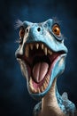 The Enraged Dinosaur: A Closeup Portrait Royalty Free Stock Photo