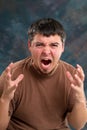 Enraged Man Royalty Free Stock Photo