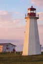 Enragee Point Lighthouse in Nova Scotia Royalty Free Stock Photo