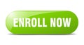 enroll now button. enroll now sign. key. push button. Royalty Free Stock Photo