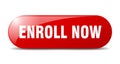 enroll now button. enroll now sign. key. push button. Royalty Free Stock Photo