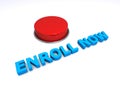 Enroll now button Royalty Free Stock Photo