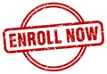 enroll now stamp