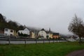 Ensch, Germany - 12 10 2023: Mosel valley village Ensch in winter