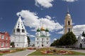 The ensemble of buildings on the Cathedral square in Kolomna Kremlin, Moscow region, Kolomna Royalty Free Stock Photo