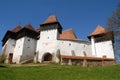 Fortified church from viscri,romania Royalty Free Stock Photo