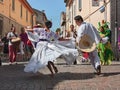 Ensemble ImÃÂ¡genes del Peru` - couple of peruvian dancers performs traditional dance