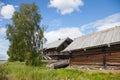 Ensemble of Kizhi Pogost and objects of wooden architecture. Royalty Free Stock Photo