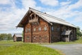 Ensemble of Kizhi Pogost and objects of wooden architecture. Royalty Free Stock Photo