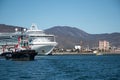 Ensenada harbor shipyard view, Ensenada, Baja california, Mexico Royalty Free Stock Photo