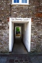 Old Brewery Court entrance, Chard. Royalty Free Stock Photo