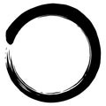 Enso Zen Circle Brush Paint Vector Logo Icon Illustration Art Royalty Free Stock Photo