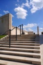 Steps leading into the inner circle of the Armed Forces Memorial, Alrewas. Royalty Free Stock Photo