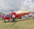 Enstrom 480B Red Helicopter Royalty Free Stock Photo