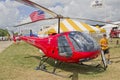 Enstrom F28F Red Helicopter Royalty Free Stock Photo