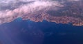 Ensues la Redonne and the calanques on the Mediterranee shot from the sky