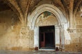 Entance of the church of Abbey of Bellapais in the Northern Cyprus.