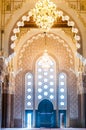 Entance gate of Hassan II Mosque in Casablanca - Morocco Royalty Free Stock Photo