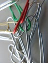 Entangled paperclips Royalty Free Stock Photo