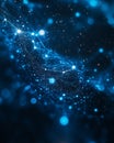 Entangled photons creating a dazzling visual representation in quantum realms
