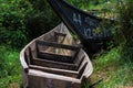 old African fishing boats on land Royalty Free Stock Photo