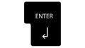 Enter button Royalty Free Stock Photo