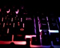 Enter key button in back lit keyboard computer Royalty Free Stock Photo