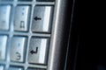 Enter button on old smartphone full qwerty keyb