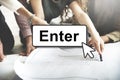 Enter Click Open Load Page Concept Royalty Free Stock Photo