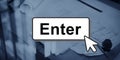 Enter Click Open Load Page Concept Royalty Free Stock Photo