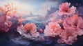 Mystery's Embrace: A Surreal Dreamlike Abstract Background