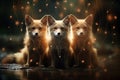 Curious spirit foxes, able to traverse between the spirit and physical realms - Generative AI