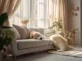 A Dog\'s Haven: Blissful Moments in the Sunlit Living Room