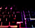 Enter key button in back lit keyboard computer Royalty Free Stock Photo