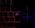 Enter key button in back lit keyboard computer Royalty Free Stock Photo