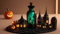 Bottled Halloween: Spooky Miniature World in Glass