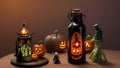 Bottled Halloween: Spooky Miniature World in Glass