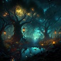 Willows of the Damned - AI Generative By Halloween ai