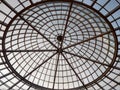 Metal roof of a Glass house Royalty Free Stock Photo