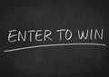 Enter to win Royalty Free Stock Photo