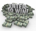 Enter to Win 3d Words Cash Money Stacks Contest Raffle Lottery