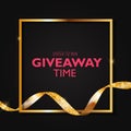 Enter to win. Giveaway time. Vector Illustration Royalty Free Stock Photo