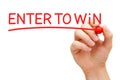 Enter to Win Red Marker