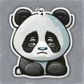 Kung Fu Panda Adventures: Big-Eyed Happy and Crying Sticker Set with Cute Cartoon Designs