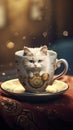 Meow Magic: Captivating Cuteness in Cat AI Form Royalty Free Stock Photo