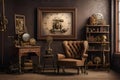 Discover a world in which steampunk workspaces combine Victorian elegance with industrial inventiveness.